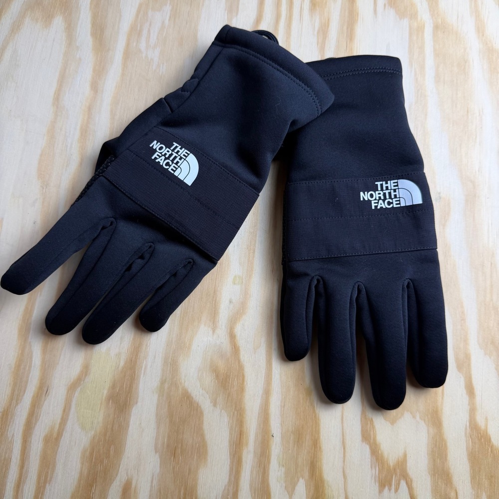 The North Face Mens Black Etip Touchscreen Softshell Gloves Size Large L/G